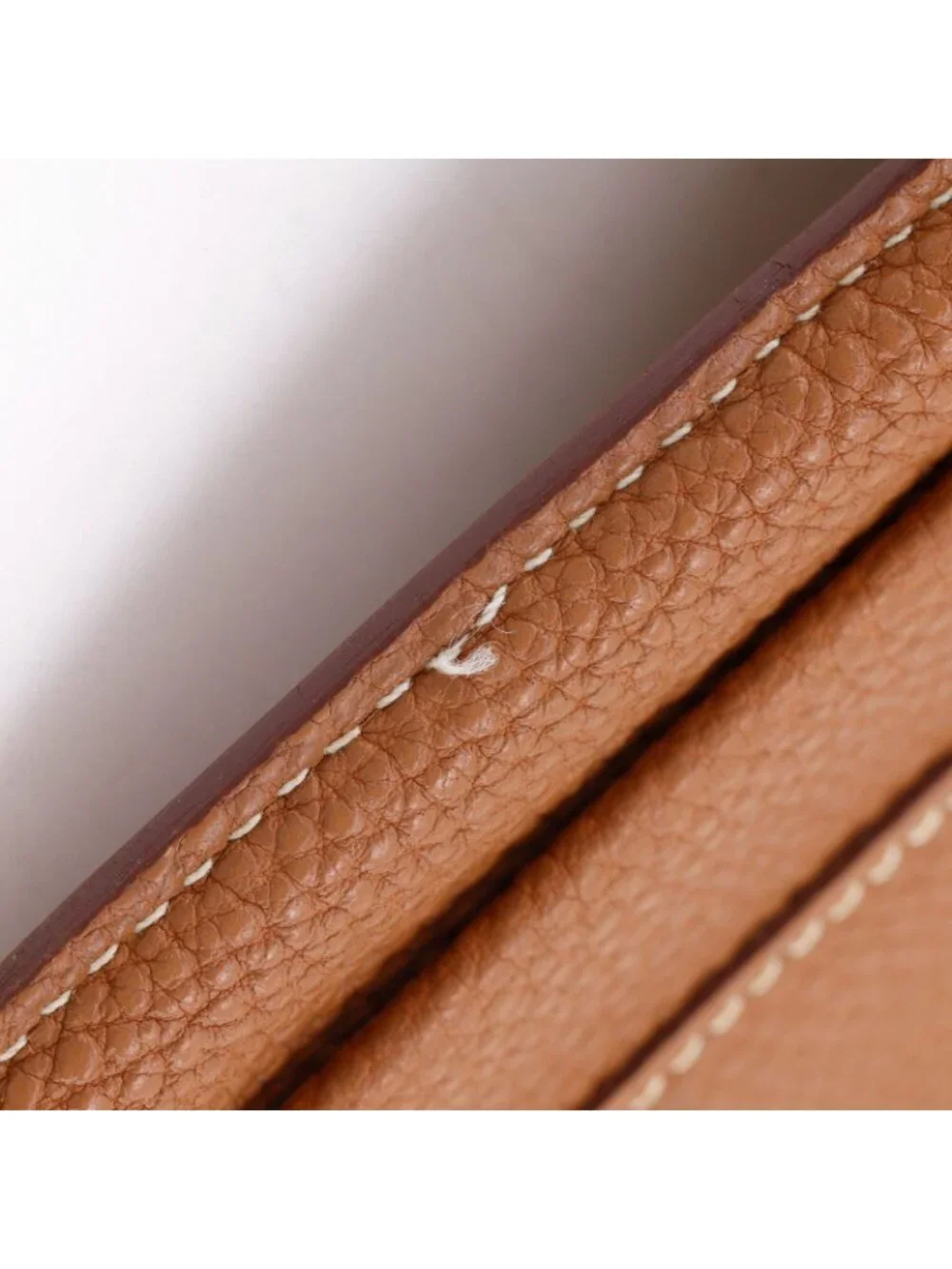 Hermes Dogon Taurillon Clemence Gold Brown I Wallet